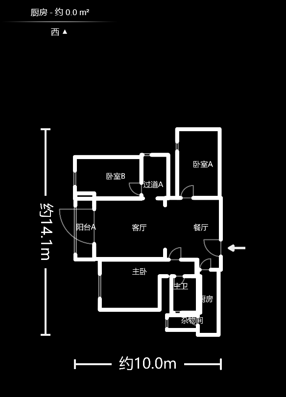 長(zhǎng)房時(shí)代城  3室2廳2衛(wèi)    151.8萬(wàn)戶(hù)型圖