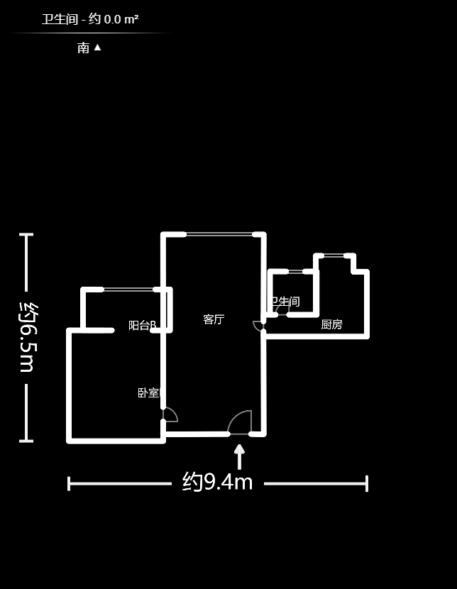 天劍華城  2室1廳1衛(wèi)    1900.0元/月室內圖1