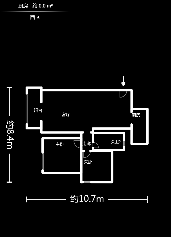 蓝山郡 2室2厅1卫 68.0万 蓝山郡 2室2厅1卫 68.0万户型图