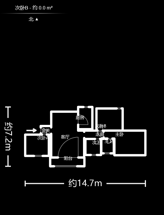 爱琴海岸  3室2厅2卫    98.7万户型图