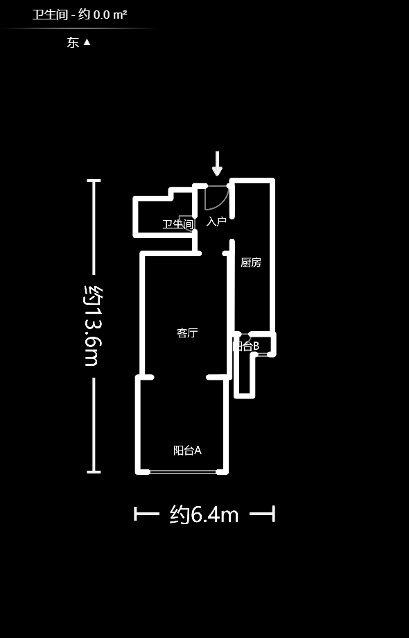 湘水和天下  1室1厅1卫   40.00万户型图