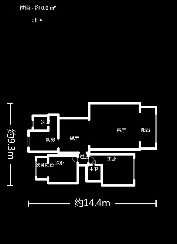 西江庭院（盐业集团宿舍）  2室2厅1卫   109.70万户型图