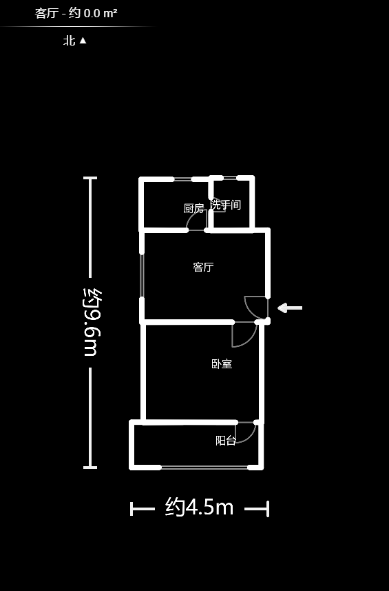 燕果塘  1室1厅1卫   35.00万户型图