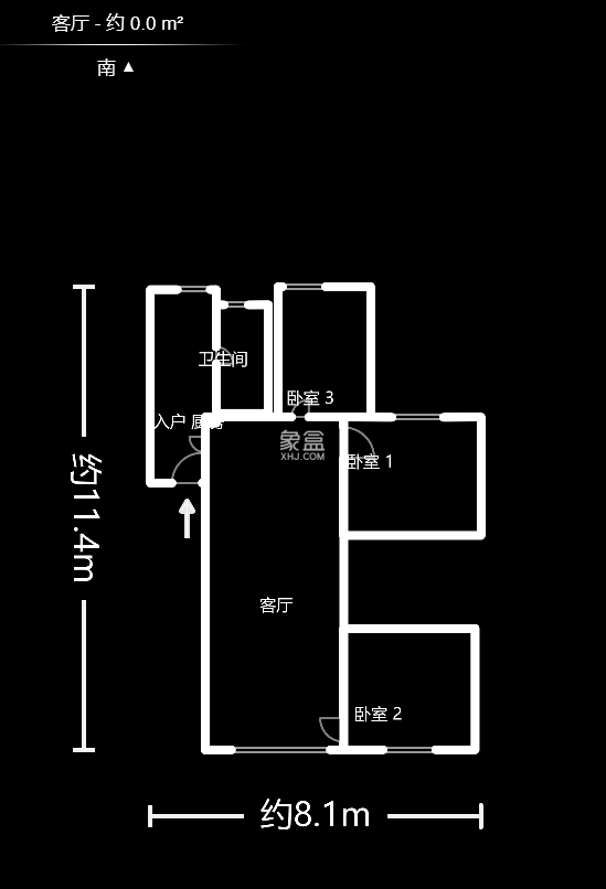 湘雅醫(yī)院職工宿舍南院  3室2廳1衛(wèi)   87.00萬(wàn)