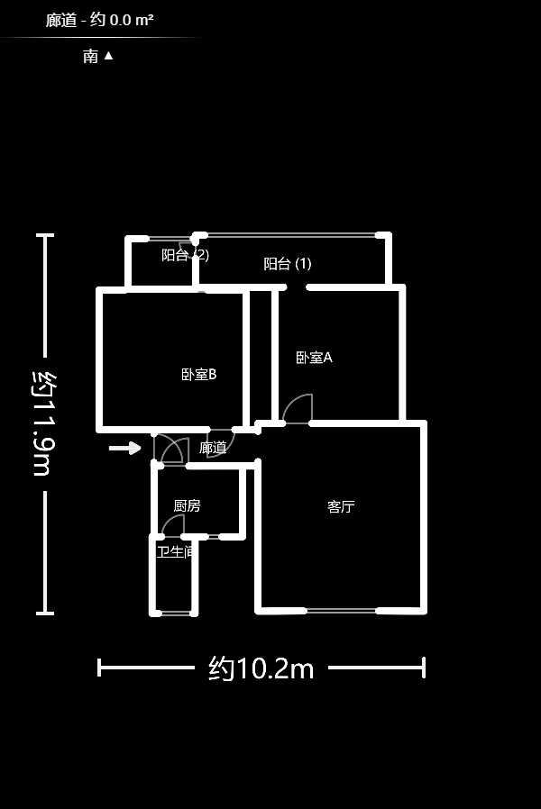 古堆山小區(qū)國(guó)家電網(wǎng)宿舍  2室1廳1衛(wèi)    45.0萬(wàn)戶型圖