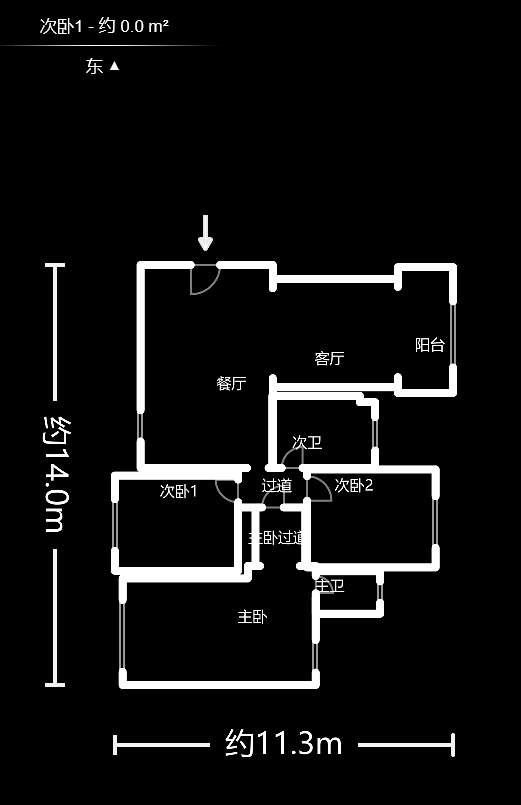 山水誉峰  4室2厅1卫    194.94万户型图