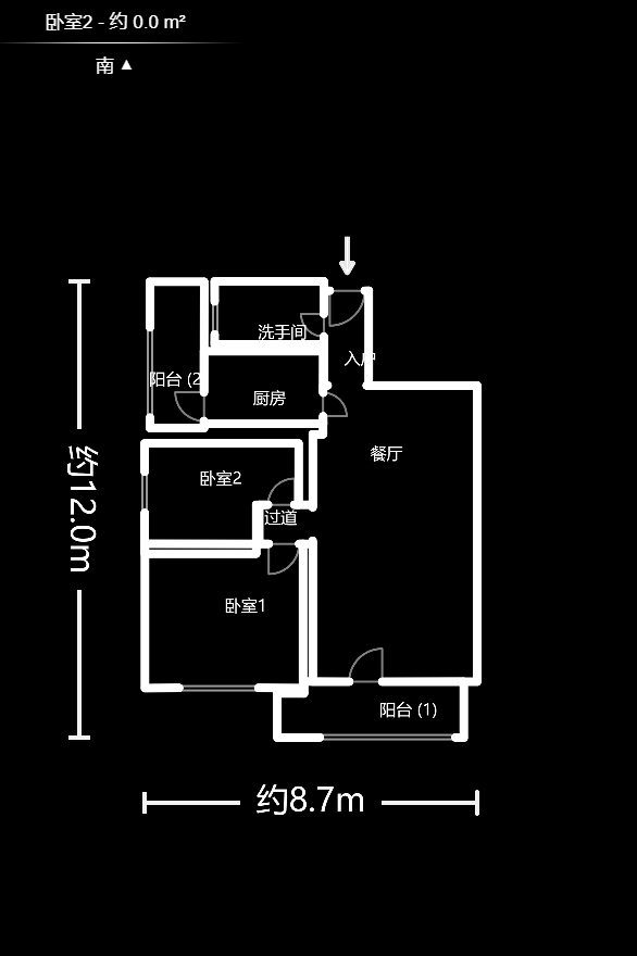 锦湘国际星城三期(锦绣苑) 2室2厅2卫 2700.0元/月 锦湘国际星城三期(锦绣苑) 2室2厅2卫 2700.0元/月户型图