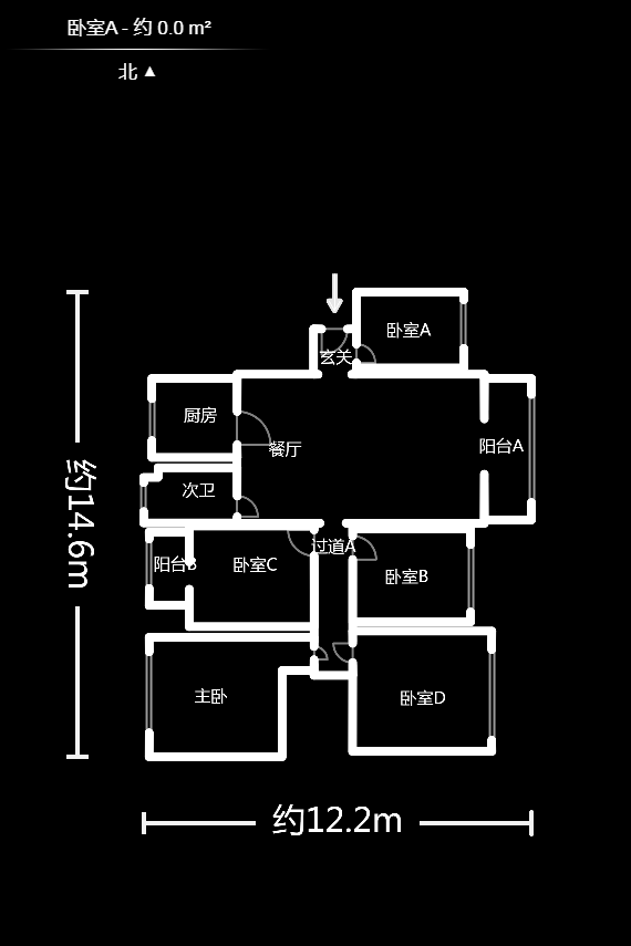 降价了 诚心卖价格可谈 随时配合看房过户 次新小区 正五房户型图