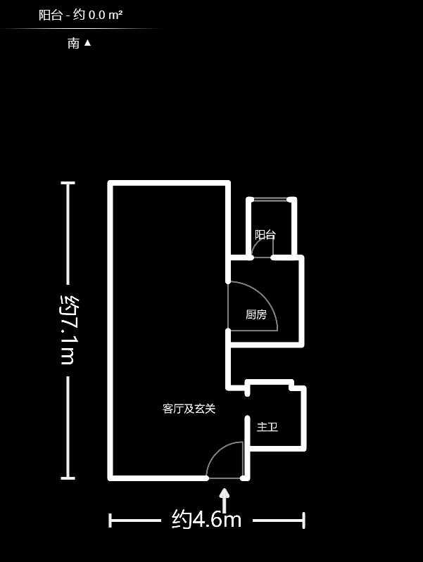 鑫远和城（一、二期）  1室1厅1卫   32.80万户型图