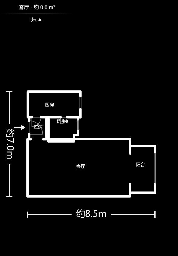 三力公寓（三力国际）  1室1厅1卫   50.00万户型图