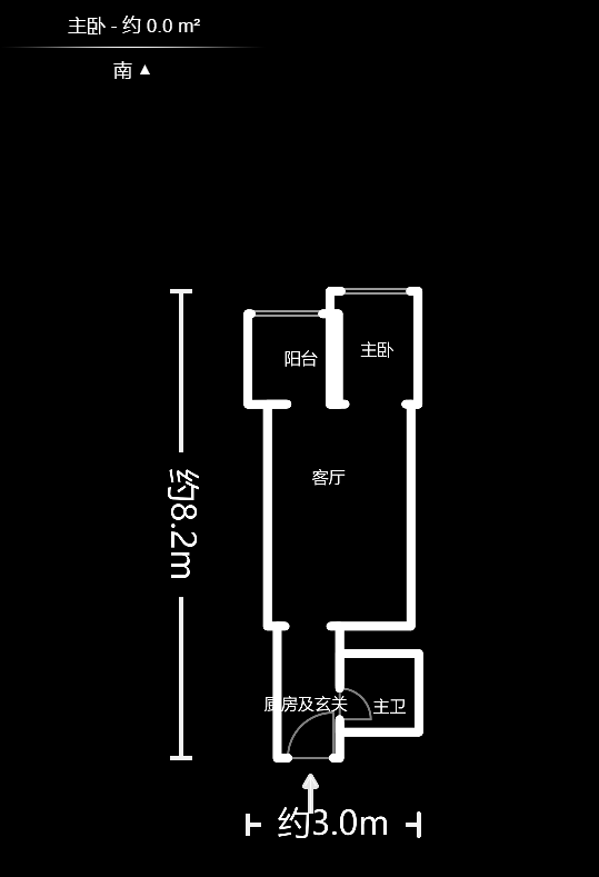 上峰苑（兰亭玥岛）  1室1厅1卫   28.00万户型图