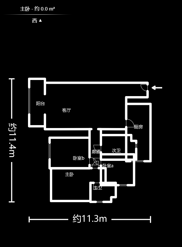 中国铁建梅溪青秀三期  3室2厅2卫   175.00万户型图