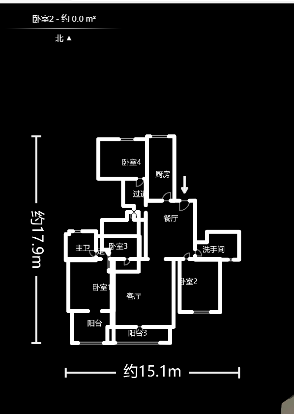 锦绣世纪  4室2厅1卫   200.00万户型图