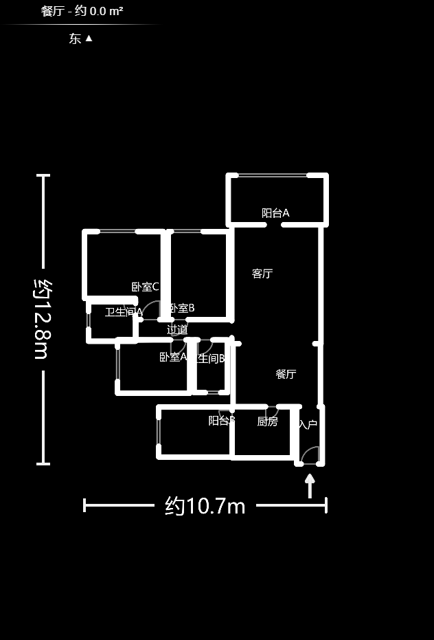 君临青园花都  3室2厅2卫    129.0万户型图