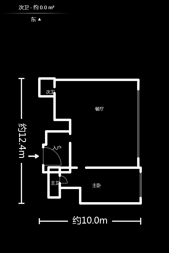 夢澤園  1室1廳1衛(wèi)    43.0萬戶型圖
