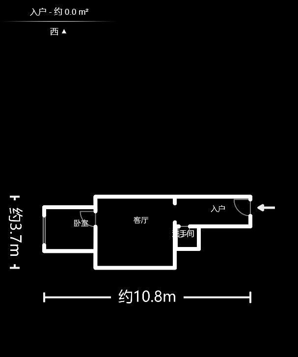 几米空间  1室1厅1卫   36.00万户型图