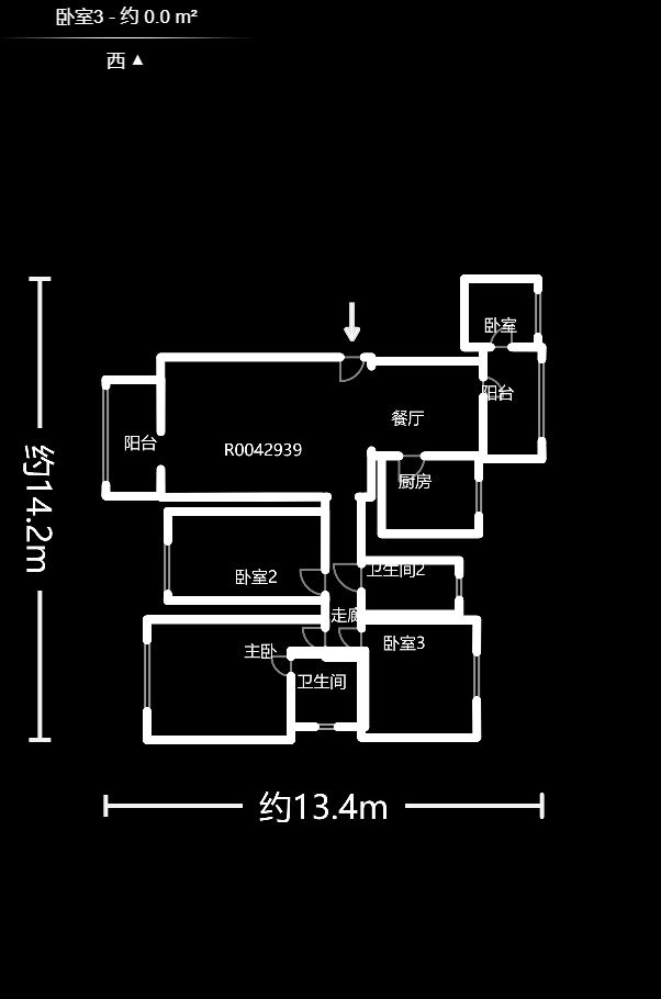 博雅湘水湾  3室2厅2卫    78.0万 博雅湘水湾  3室2厅2卫    78.0万户型图