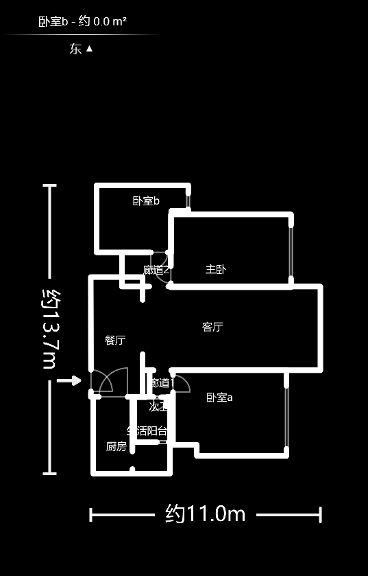 金茂梅溪湖  3室2厅1卫    200.0万户型图