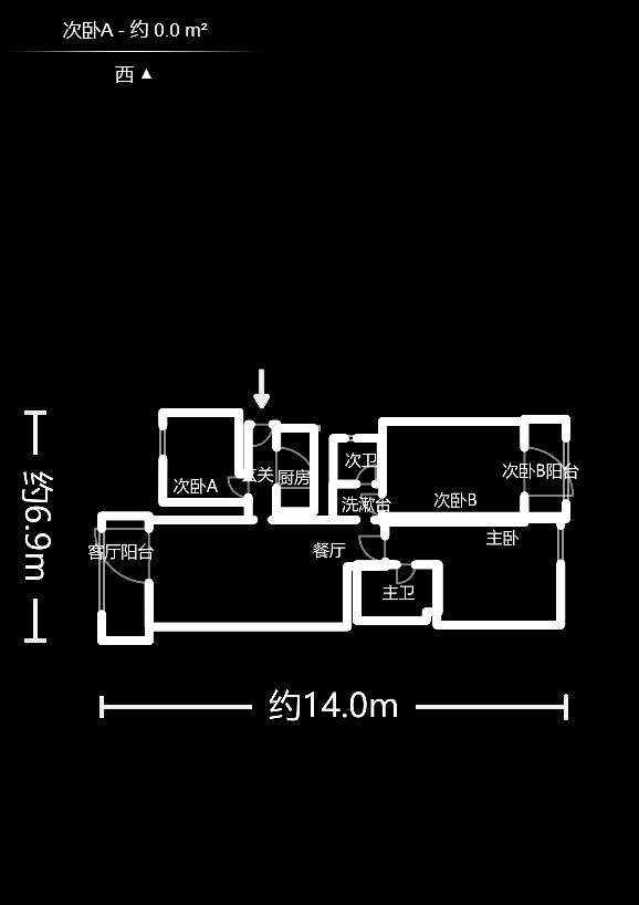 湘江雅頌居  3室2廳2衛(wèi)    155.0萬戶型圖