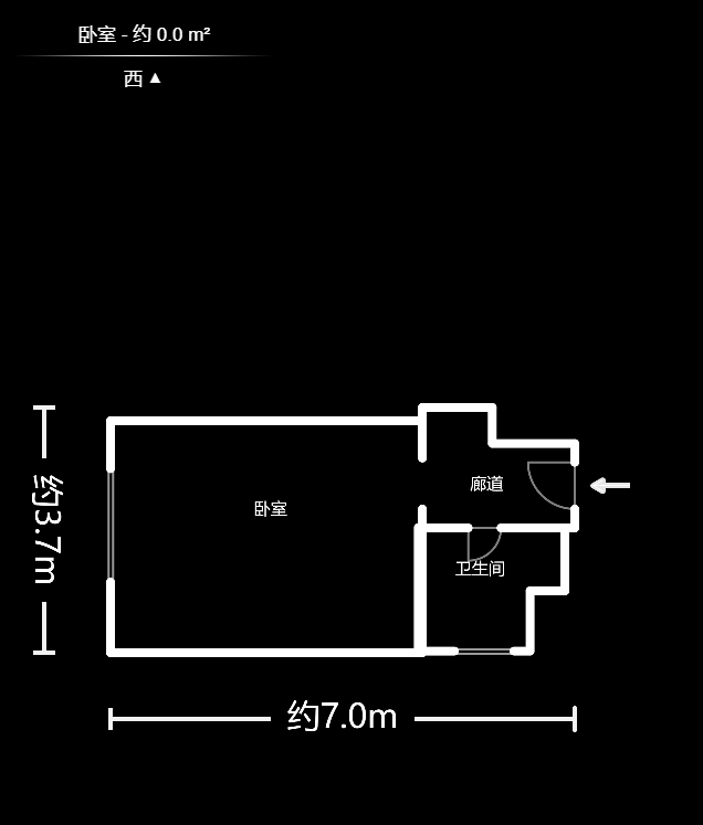 湘熙水郡（观澜海赋家园）  1室1厅1卫   37.50万户型图