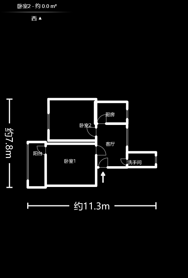 小林子冲社区  2室1厅1卫    49.8万 小林子冲社区  2室1厅1卫    49.8万户型图