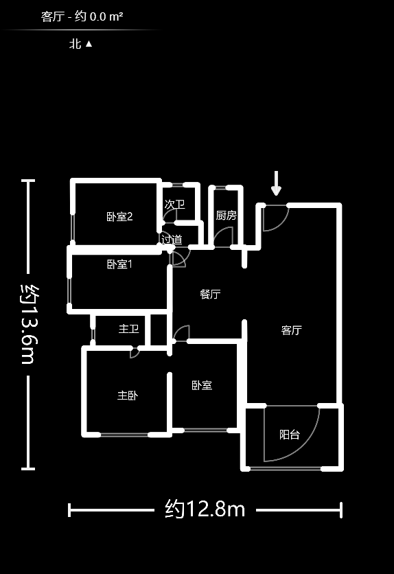 王府花园  4室2厅2卫    185.0万户型图
