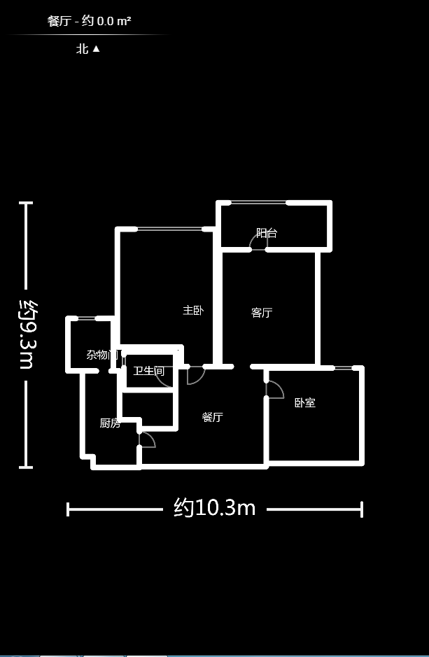 中央美郡 2室2厅1卫 2700.0元/月 中央美郡 2室2厅1卫 2700.0元/月户型图