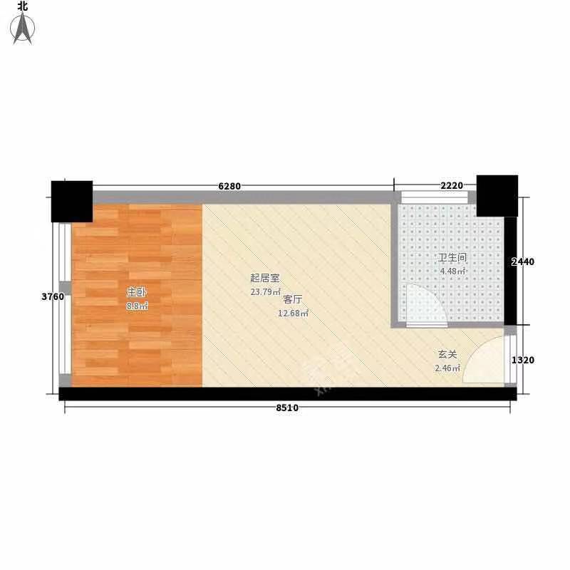云顶上品 1室1厅1卫 1200.0元/月 云顶上品 1室1厅1卫 1200.0元/月户型图