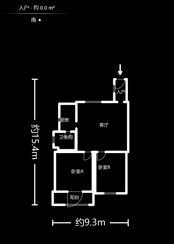 嘉盛奥美城  2室2厅1卫   118.00万户型图