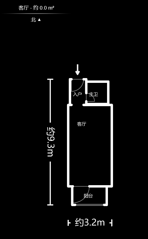 长盛上东区  1室1厅1卫    40.8万户型图