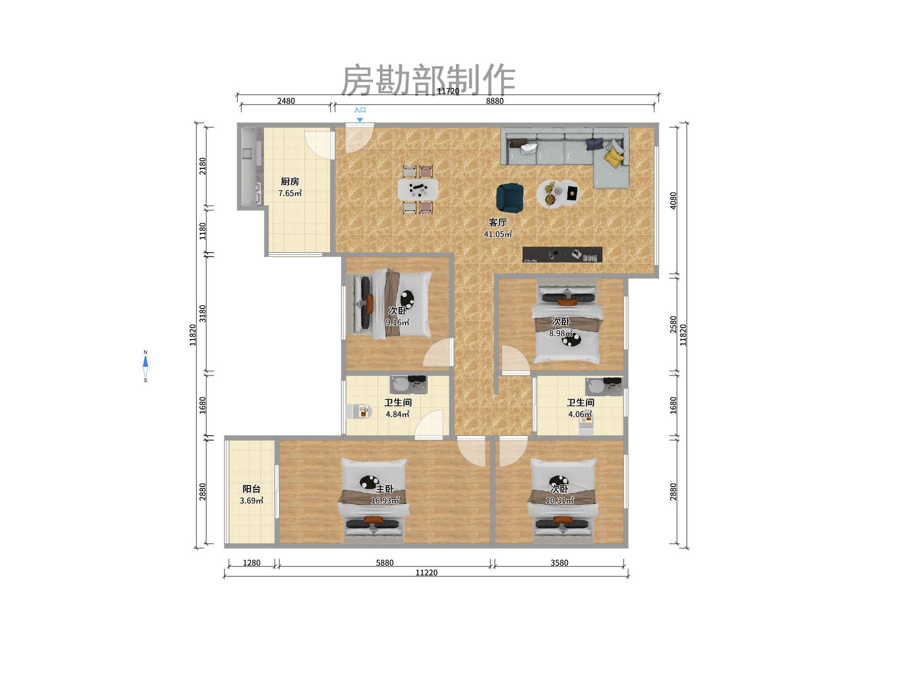 銘園小區(qū)室內(nèi)圖2