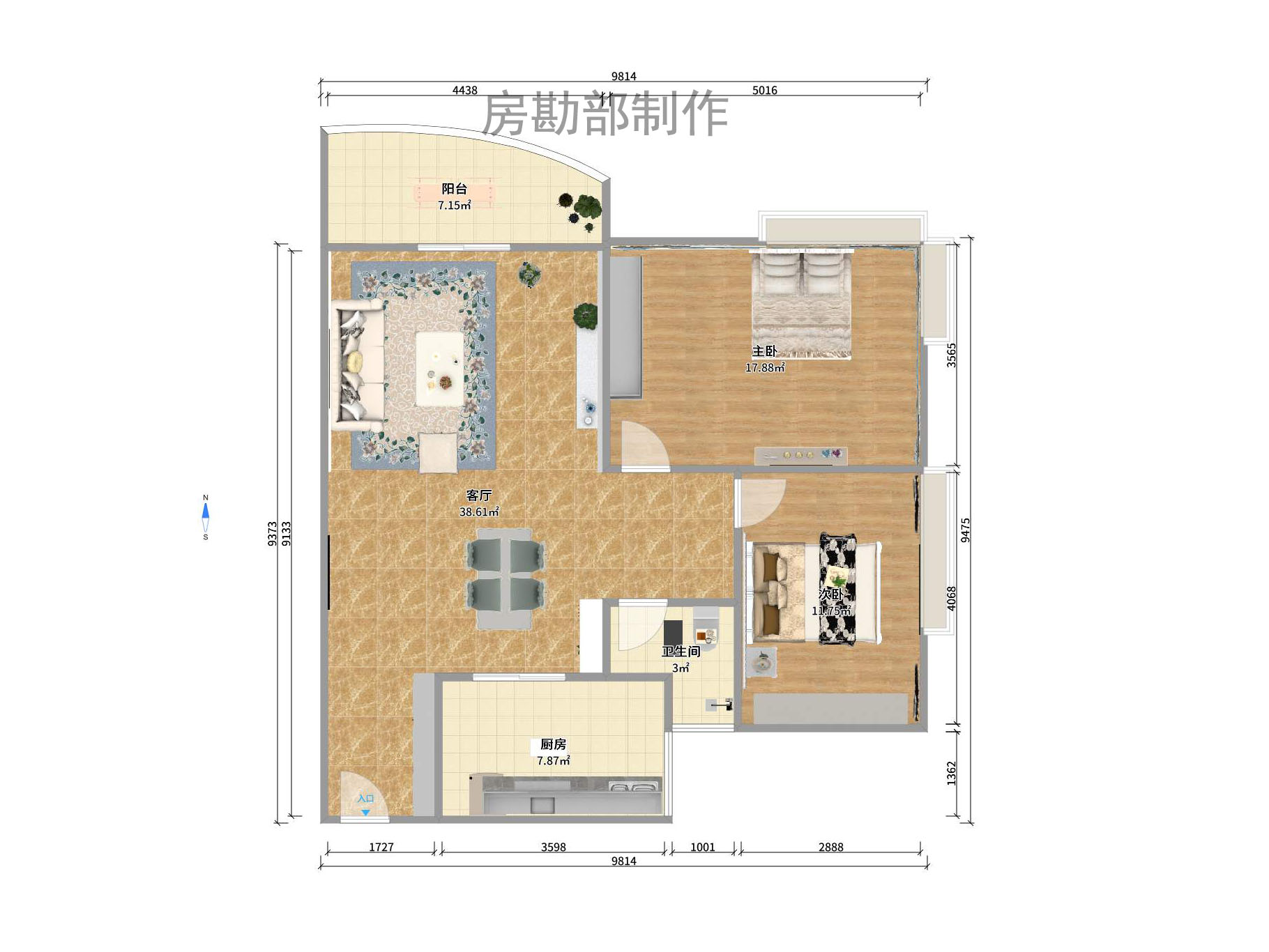 中建桂苑室內(nèi)圖2