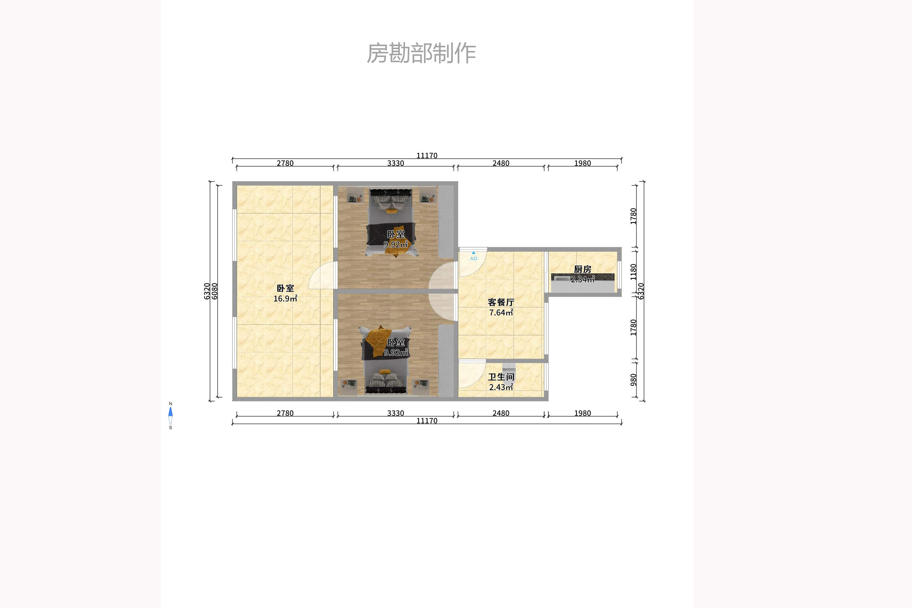 湘涂小区室内图2