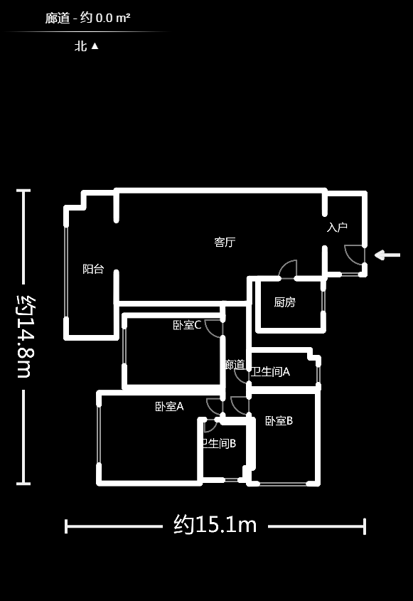 榮悅臺(tái)  3室2廳2衛(wèi)    195.0萬(wàn)戶型圖
