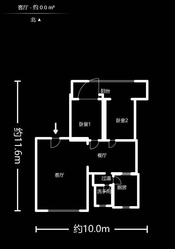 金地社区  3室2厅2卫    104.26万户型图