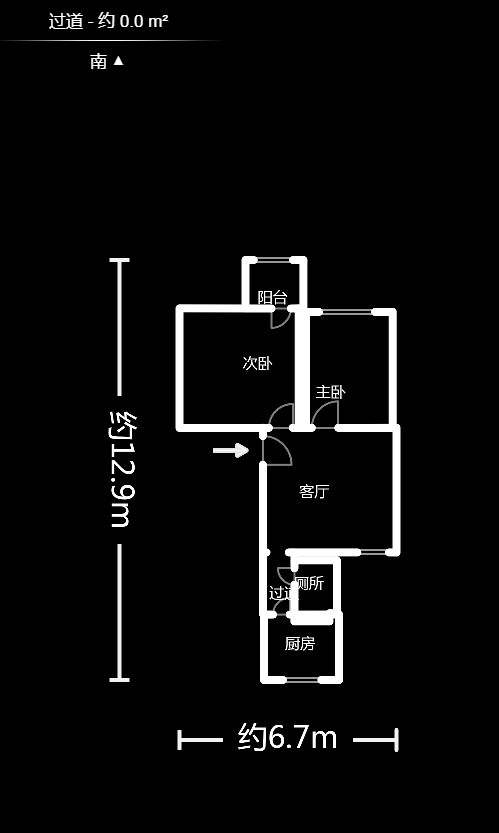 老鸦冲社区  2室1厅1卫   46.40万户型图