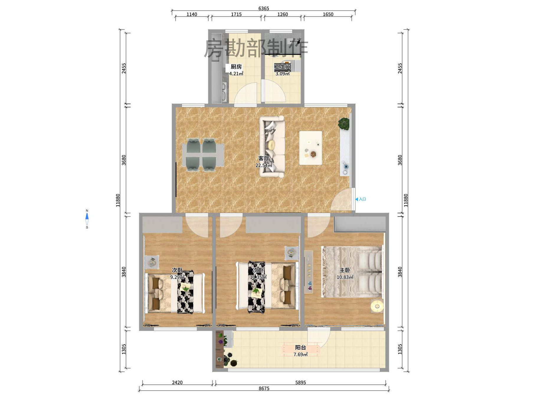 四方坪教师村 四方坪教师村室内图2