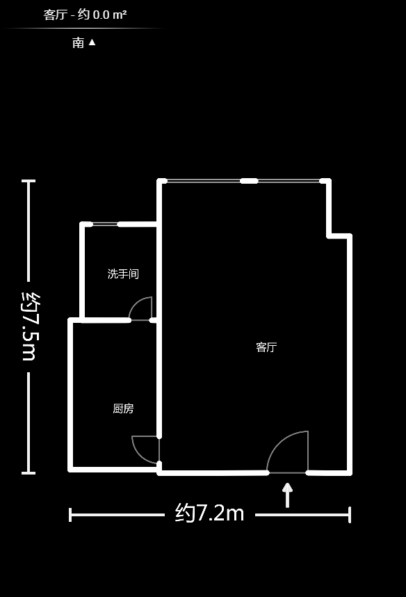 鸿铭中心  1室1厅1卫   48.50万户型图