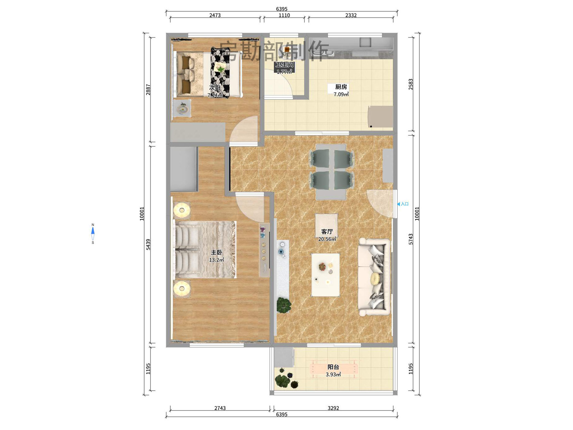 融城花苑 2室2厅1卫 1200.0元/月 融城花苑 2室2厅1卫 1200.0元/月户型图