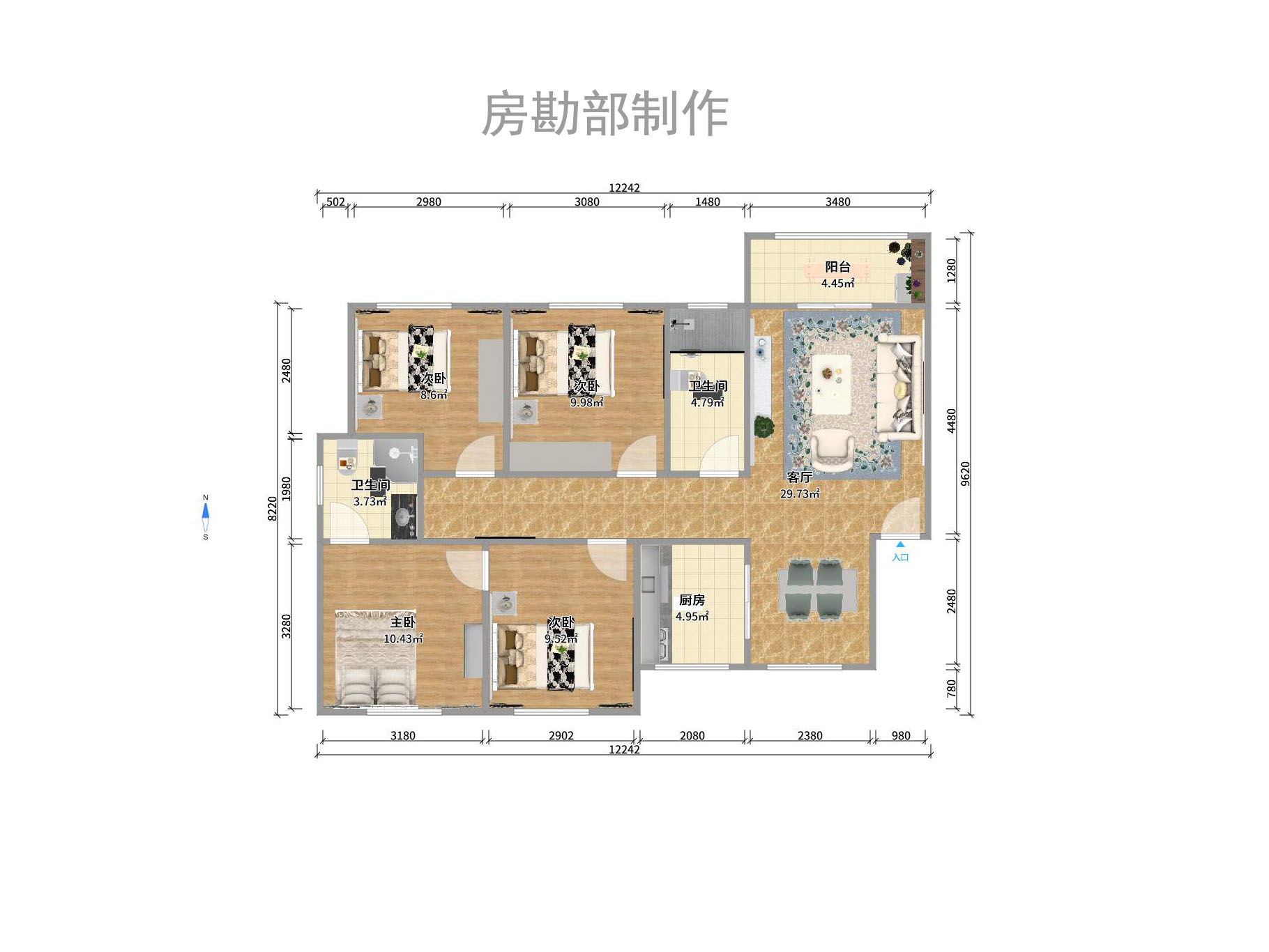 楚天世紀城東苑室內(nèi)圖2