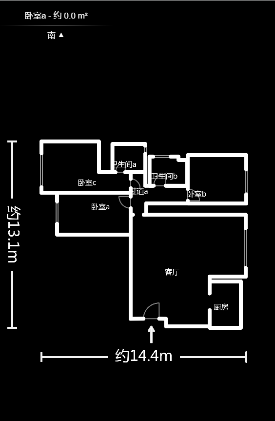 丽发新城  3室2厅2卫   91.80万户型图