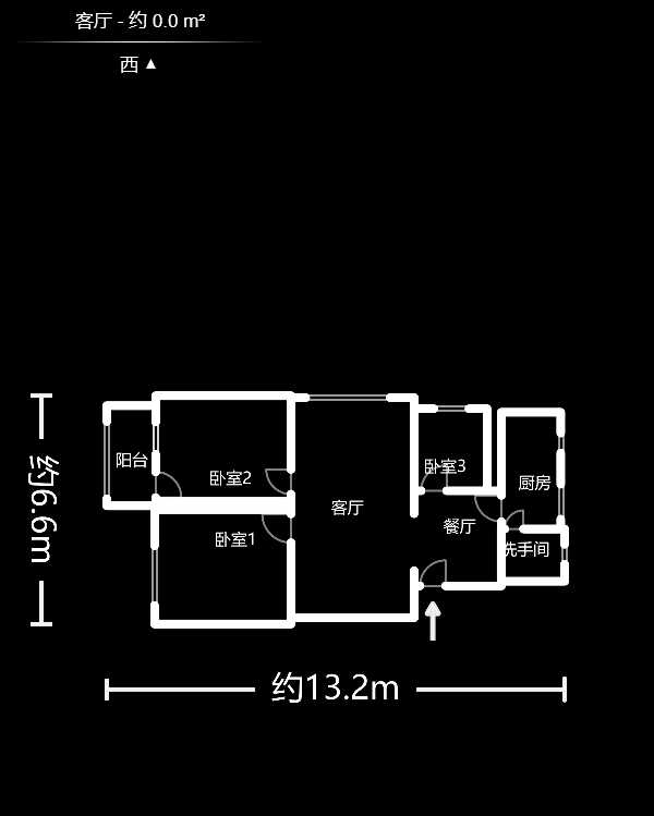 南园小区  3室2厅1卫   56.00万户型图