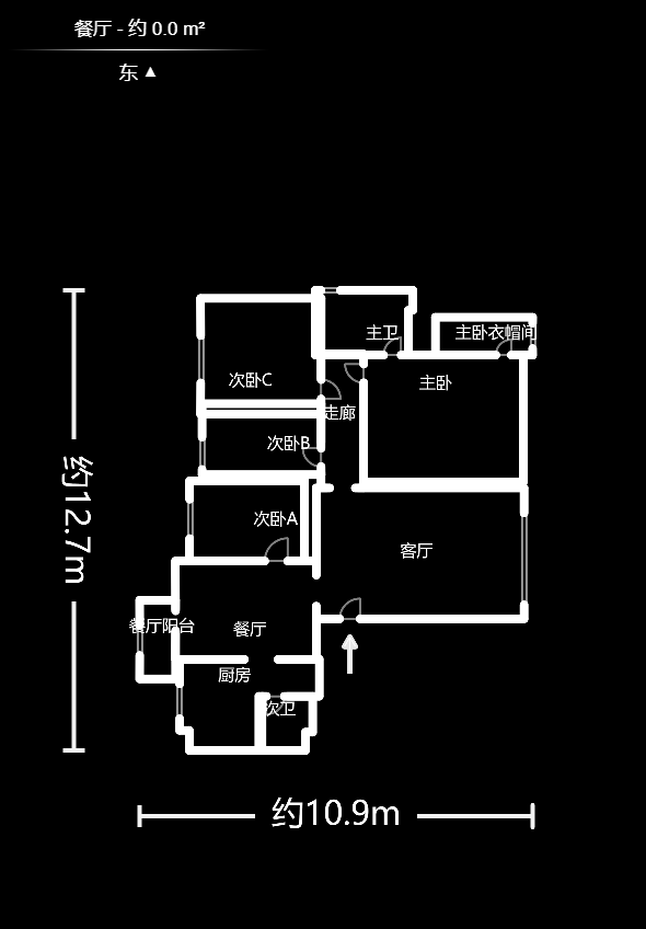 标志浪漫满屋（枫景公寓）  1室1厅1卫   39.00万户型图