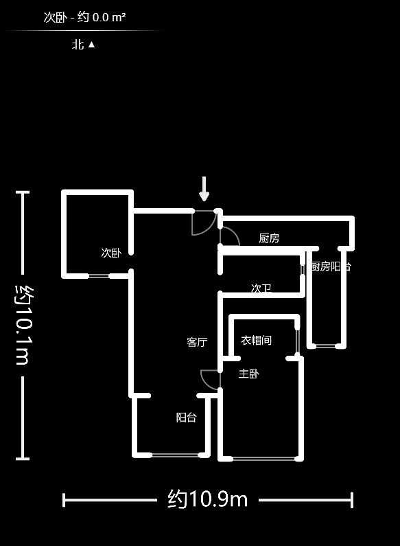当代滨江MOMA  3室2厅1卫    135.0万户型图