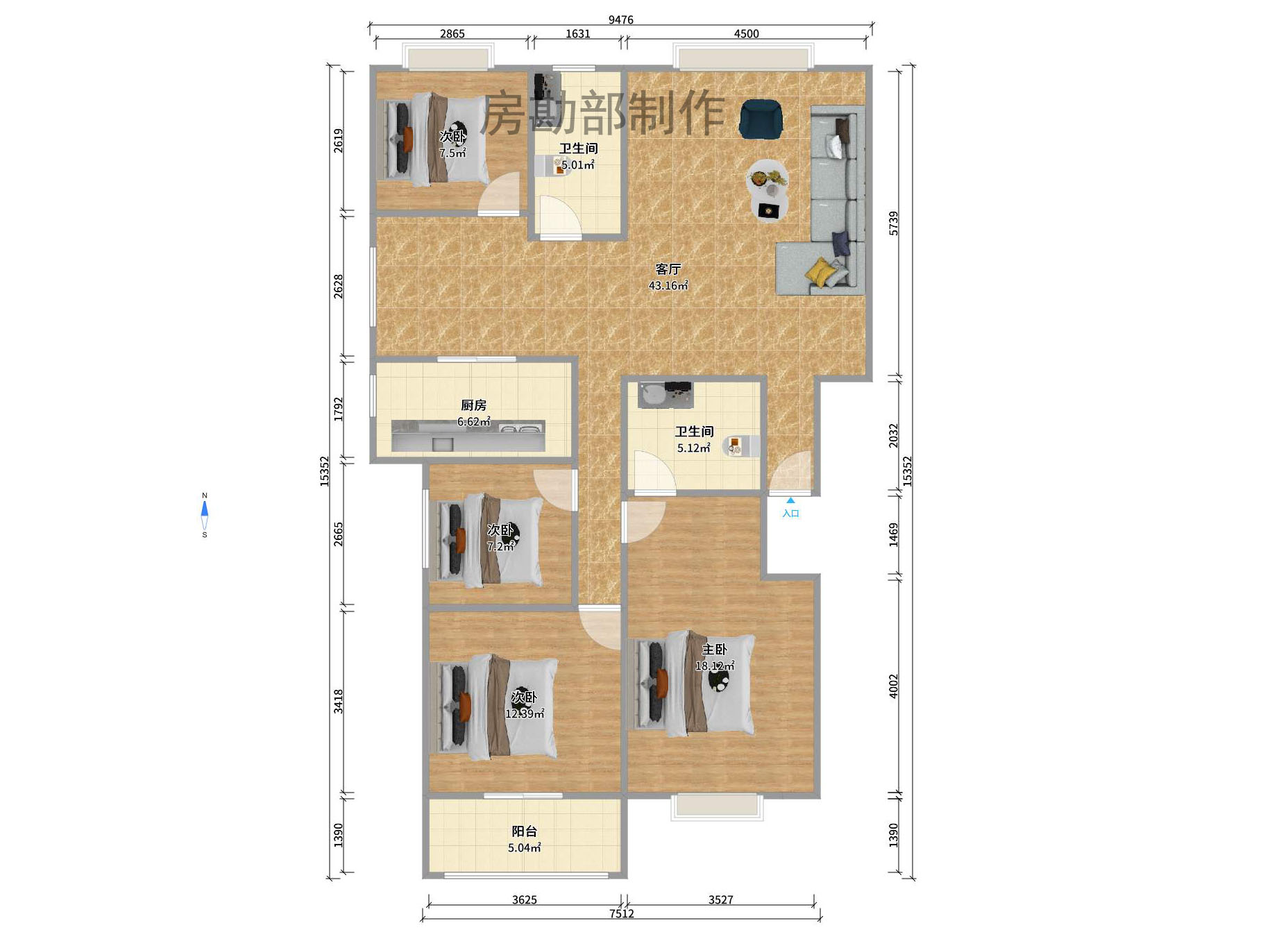 泰禹家园(彩云之翼家园一期、二期、三期) 泰禹家园(彩云之翼家园一期、二期、三期)室内图2