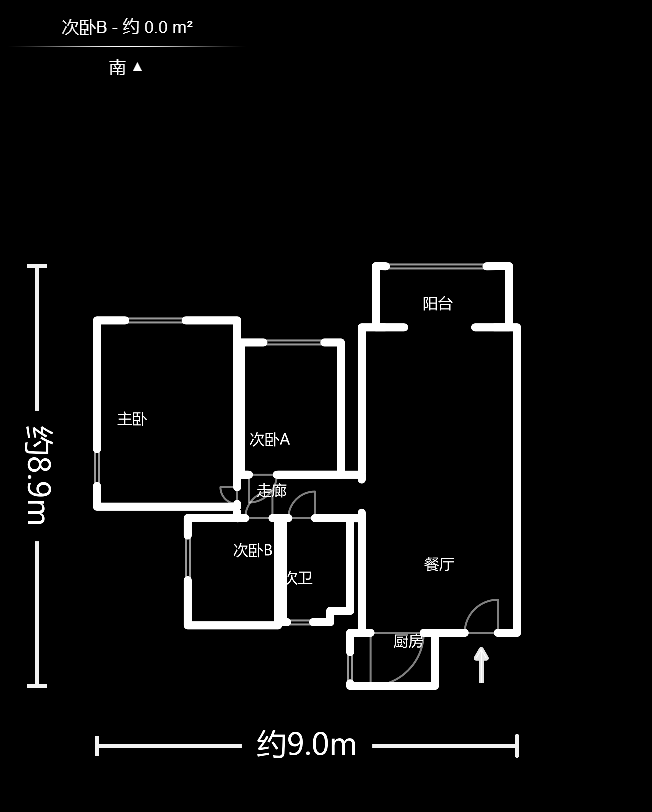 方略城市广场 3室2厅1卫 2200.0元/月 方略城市广场 3室2厅1卫 2200.0元/月户型图