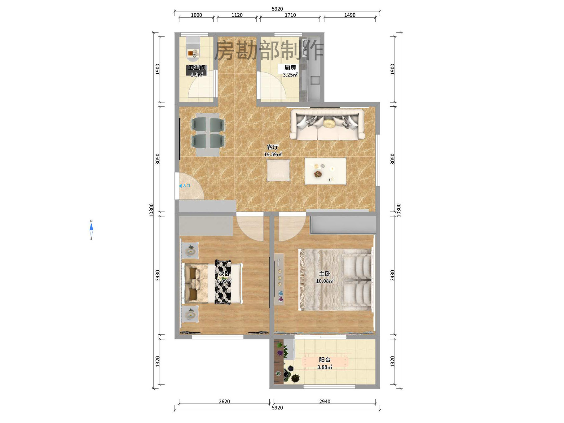 省六建公司宿舍（桐梓坡）室内图2