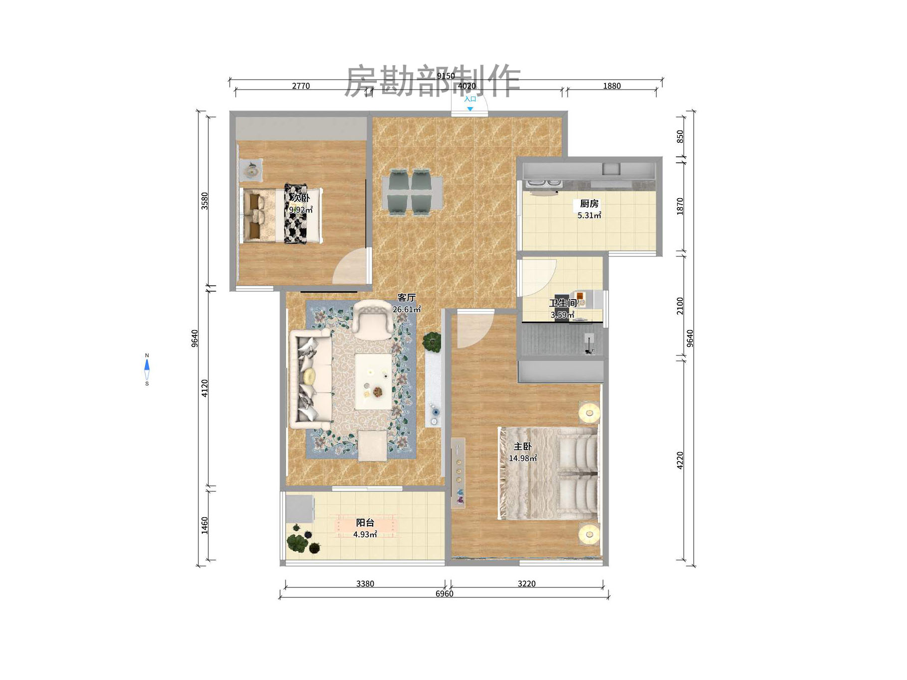 中建芙蓉嘉苑 2室2厅1卫 2400.0元/月 中建芙蓉嘉苑 2室2厅1卫 2400.0元/月户型图