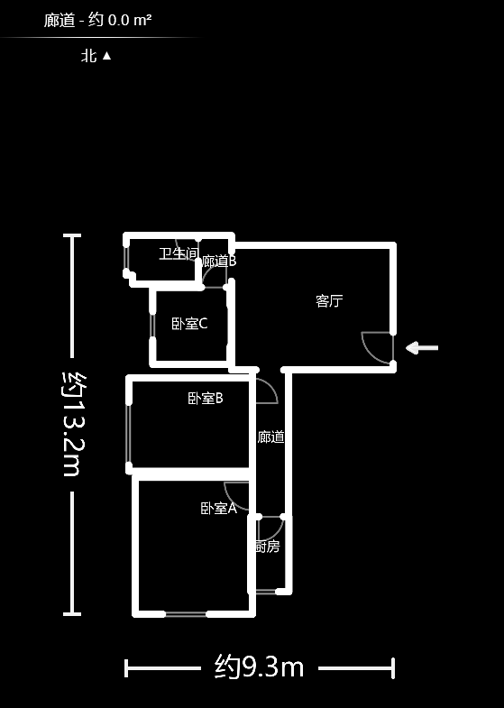 巧克力空间（建鸿达现代大厦）  3室2厅1卫   69.80万户型图