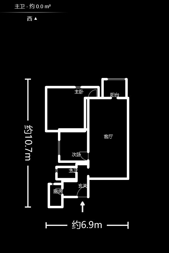 爱琴海岸  2室2厅1卫   52.80万户型图